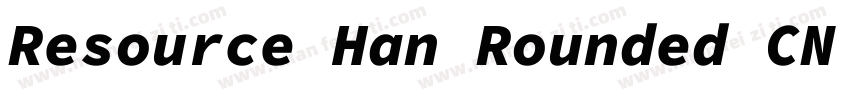 Resource Han Rounded CN Heavy0990字体转换
